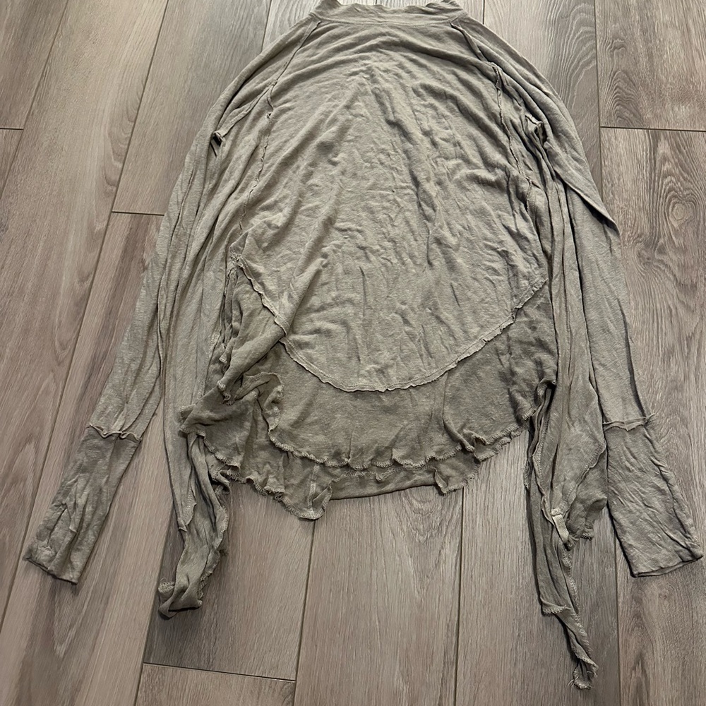 We The Free Taupe Long Sleeve Top